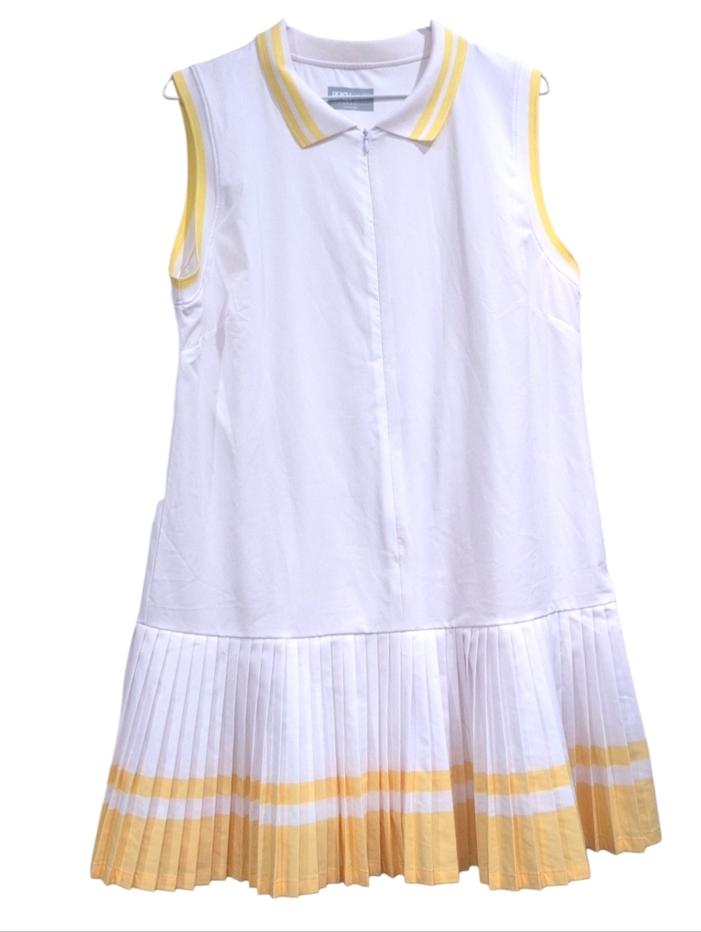 Beach Riot Bria Tennis Dress - White, Yellow Size Large - Picture 5 of 8